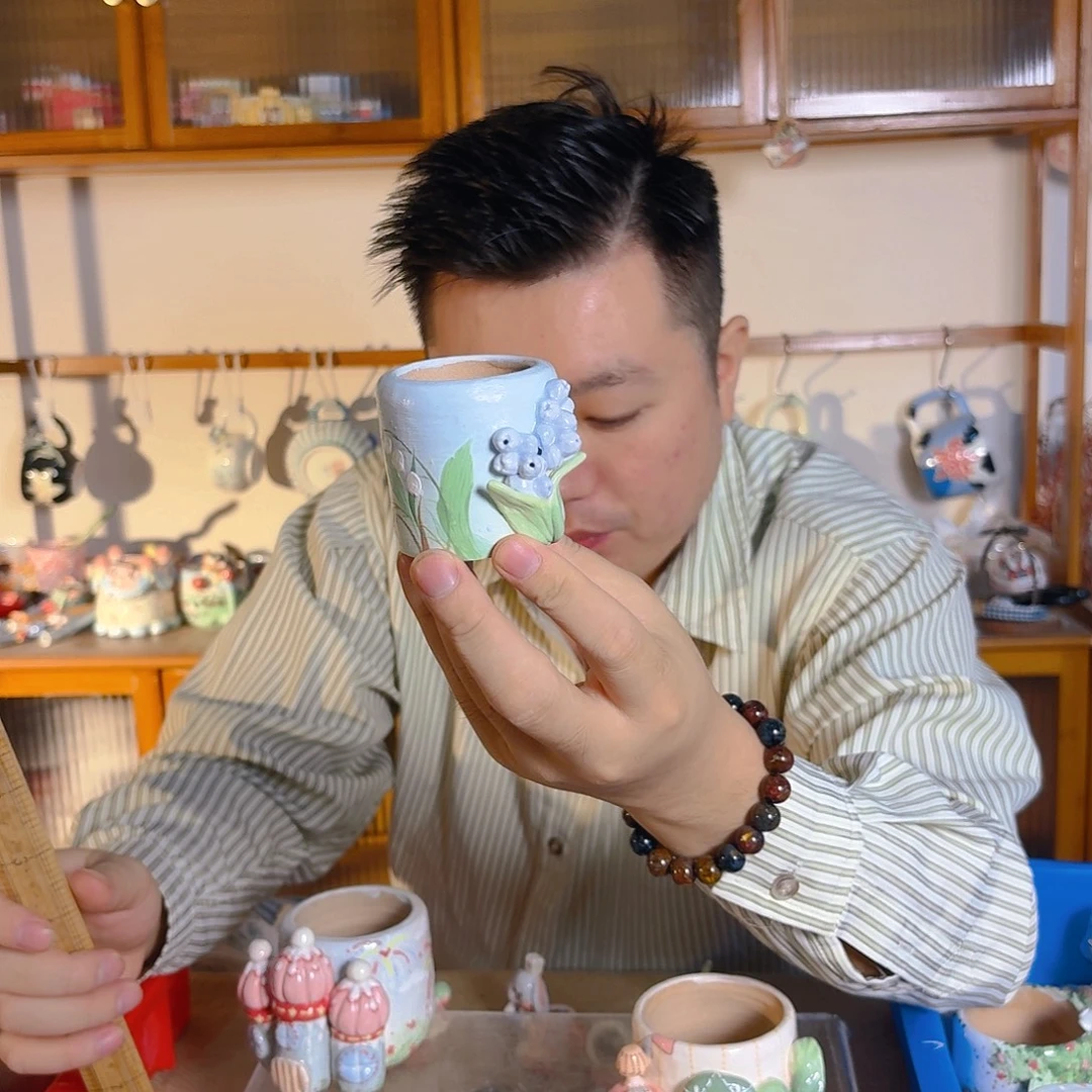 老梧家的手工多肉花盆