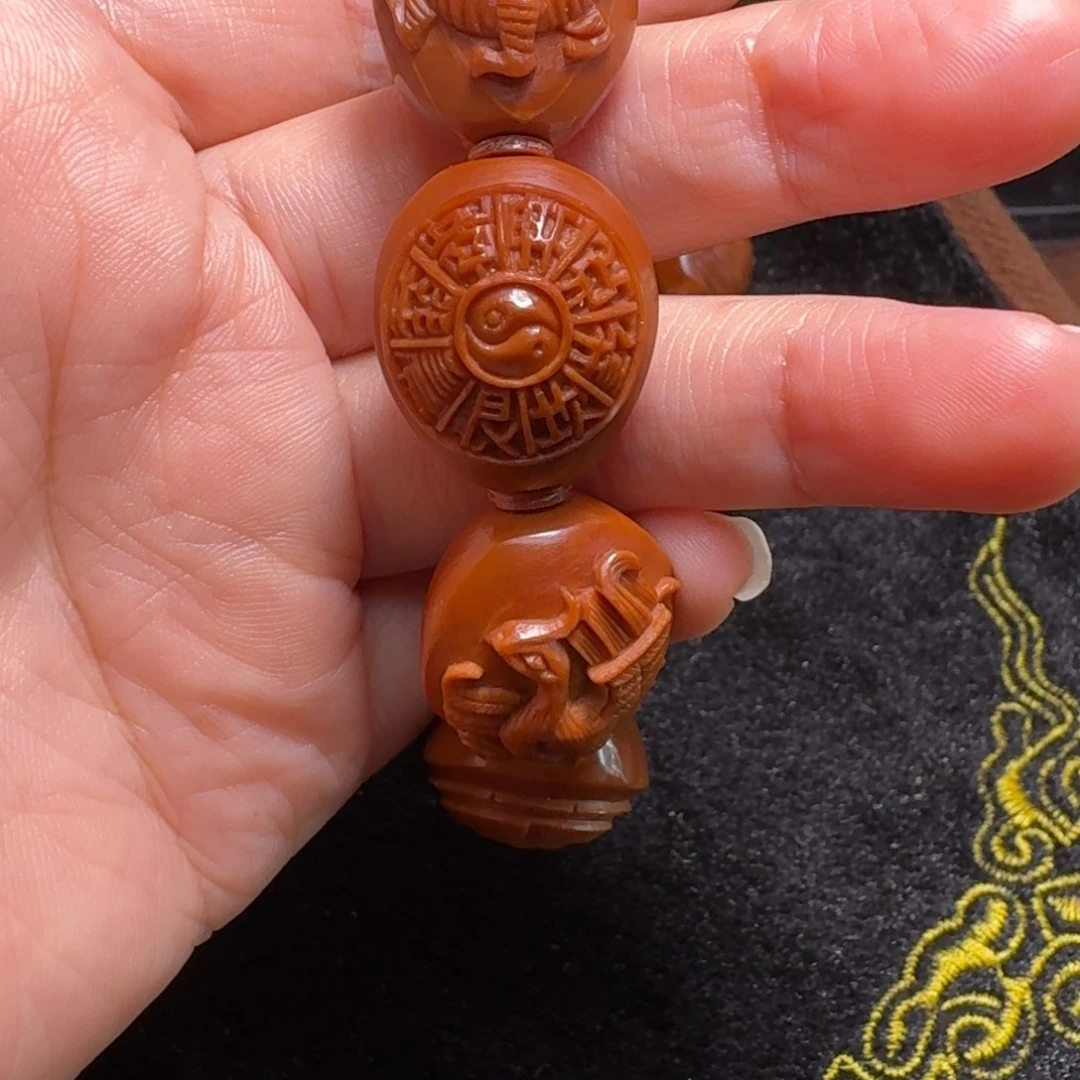 扬***航手串/手链橄榄核橄榄核雕