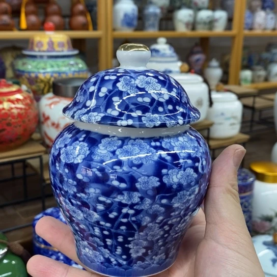 瓷片茶叶罐储物罐