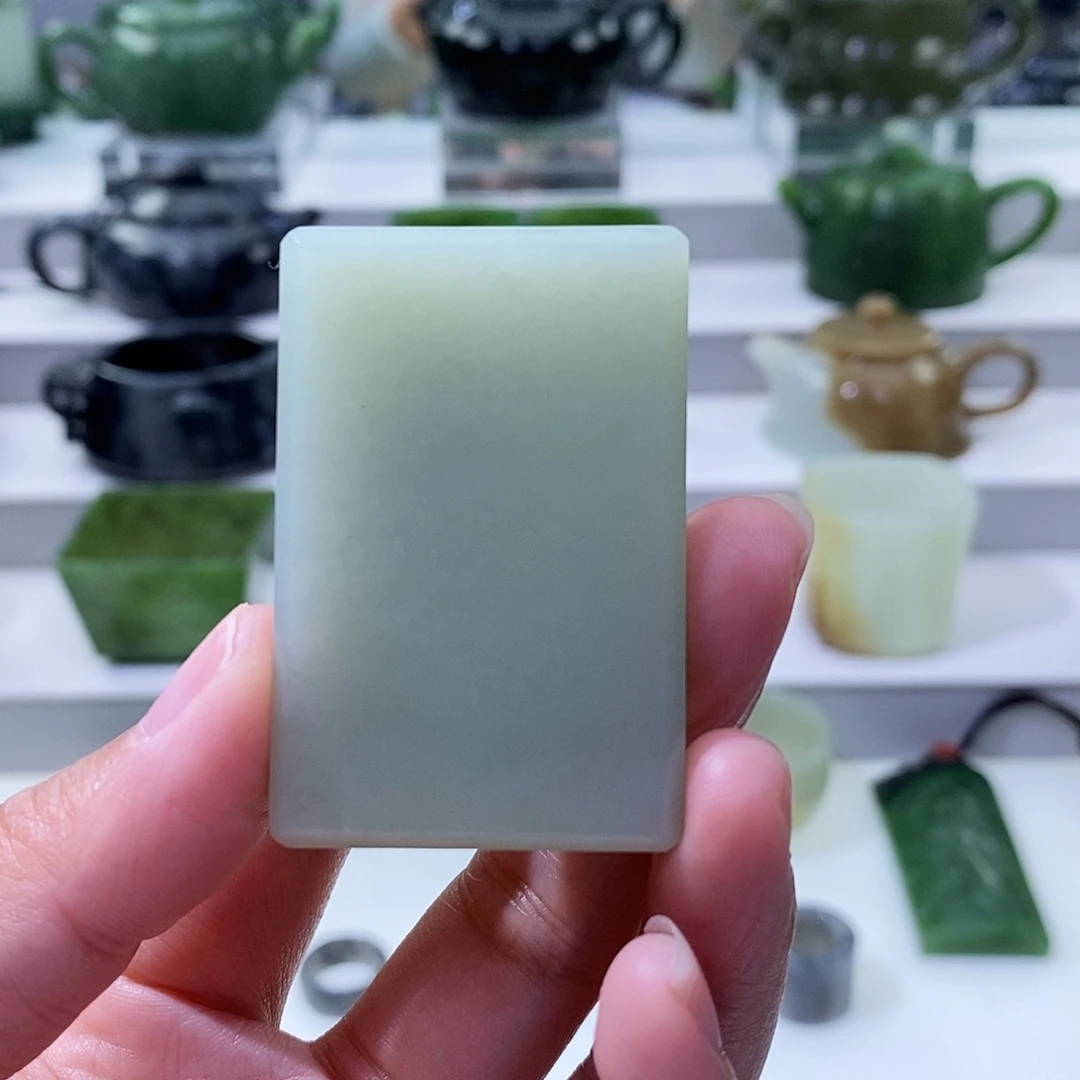 和田玉未镶嵌挂件牌子