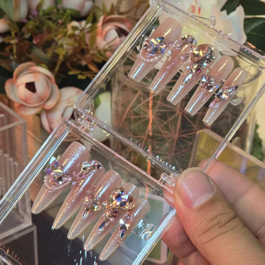 浅夏丶508月光(施华洛)国版丶奥杰丶纯手工穿戴甲