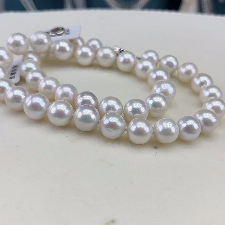 淡水珍珠银S925镶嵌颈饰10➕极光炫彩高品