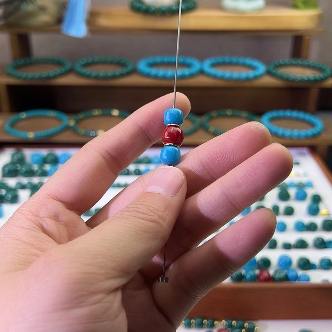 ****蛇石英石磁石898 三连 绿红绿