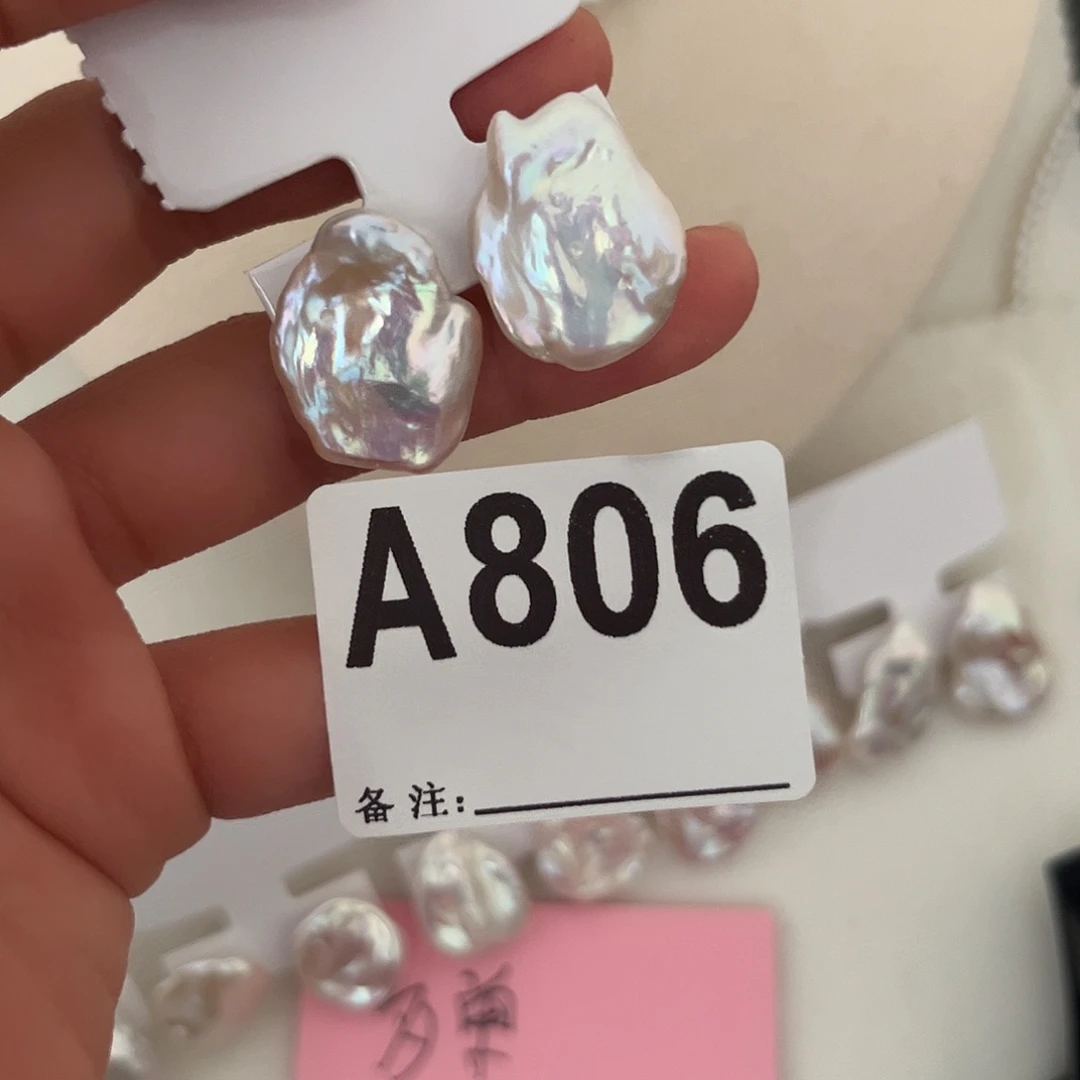 银S925镶嵌淡水珍珠耳饰