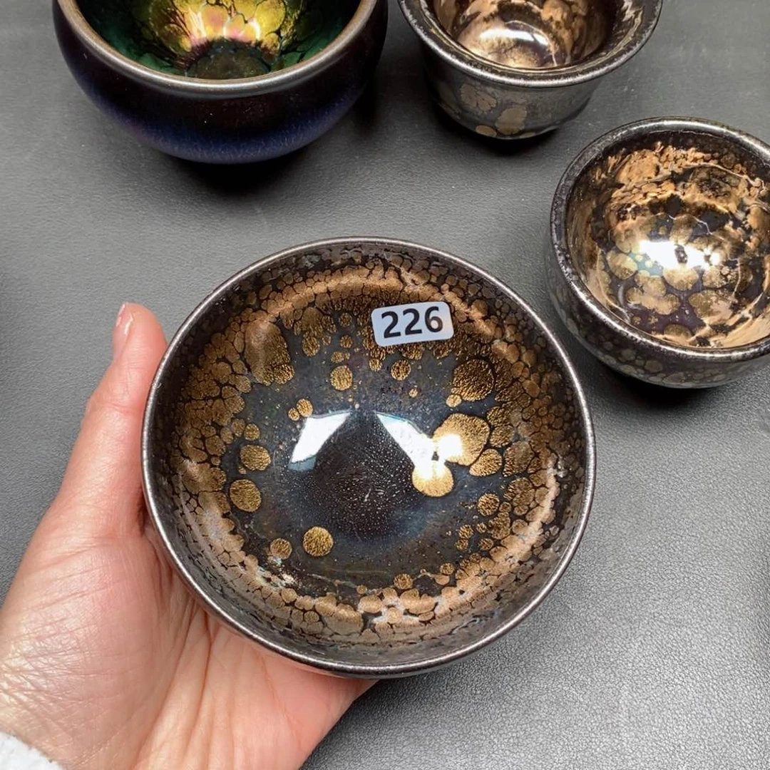 茶盏雨*建窑建盏主人杯226