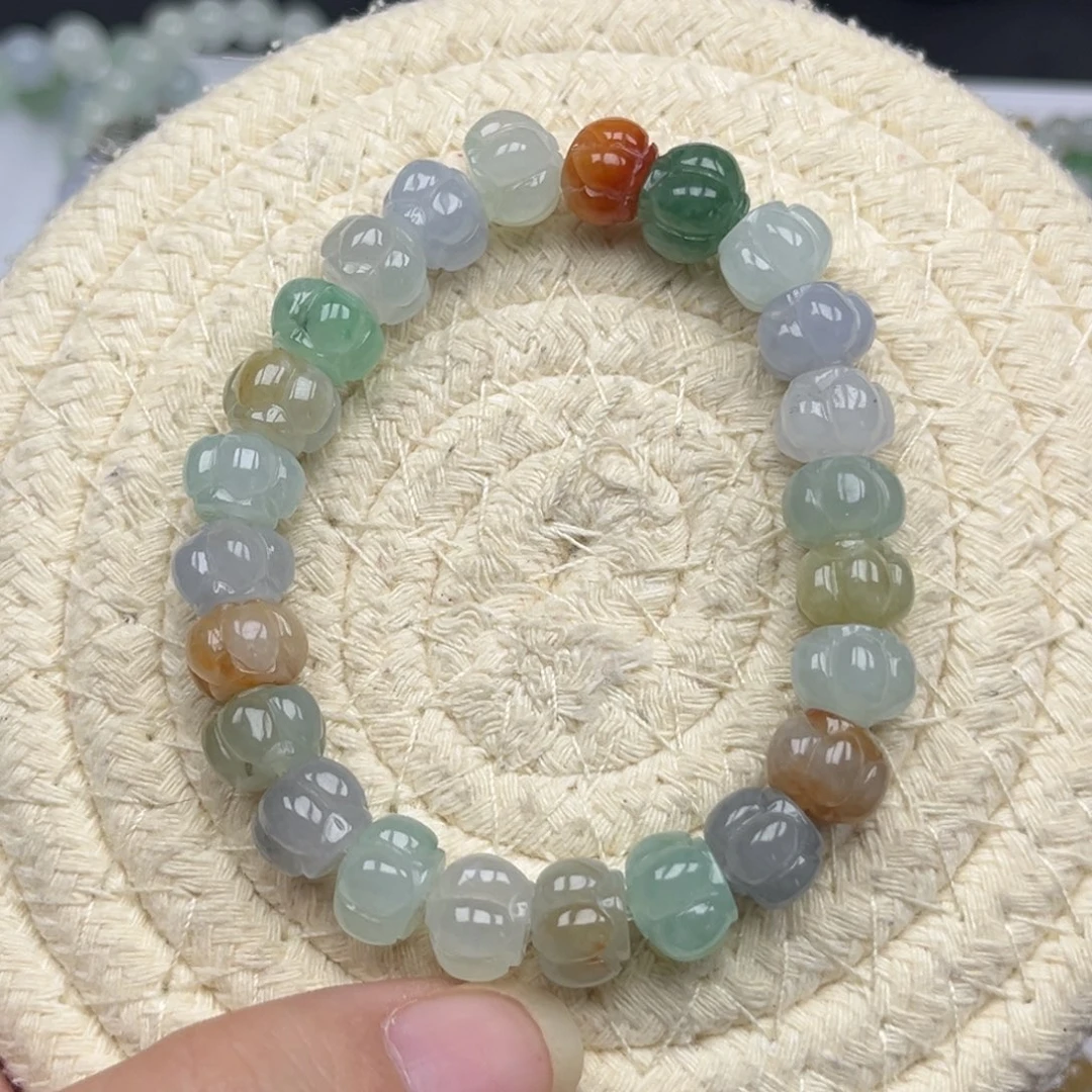 爱***油翡翠未镶嵌手链翡翠