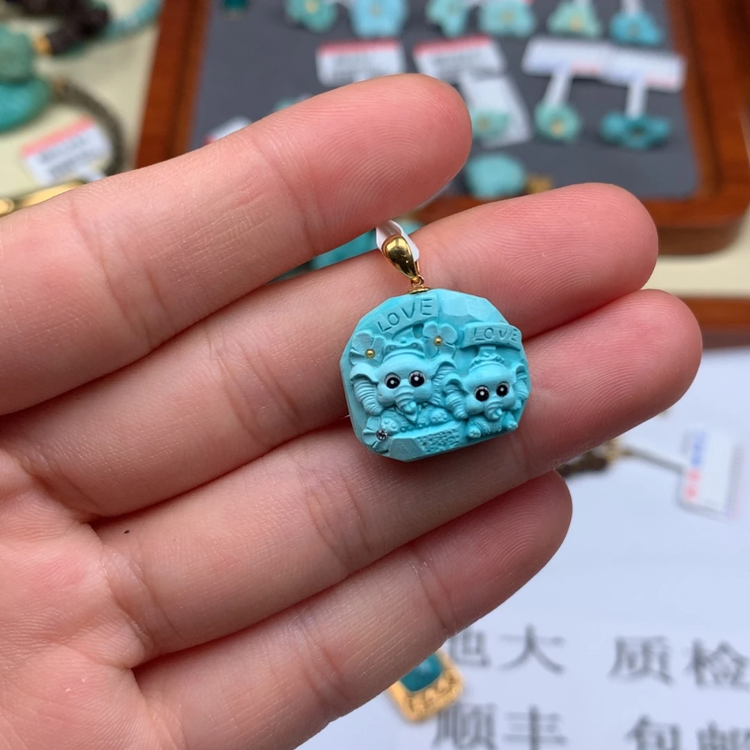 未镶嵌绿松石绿松石