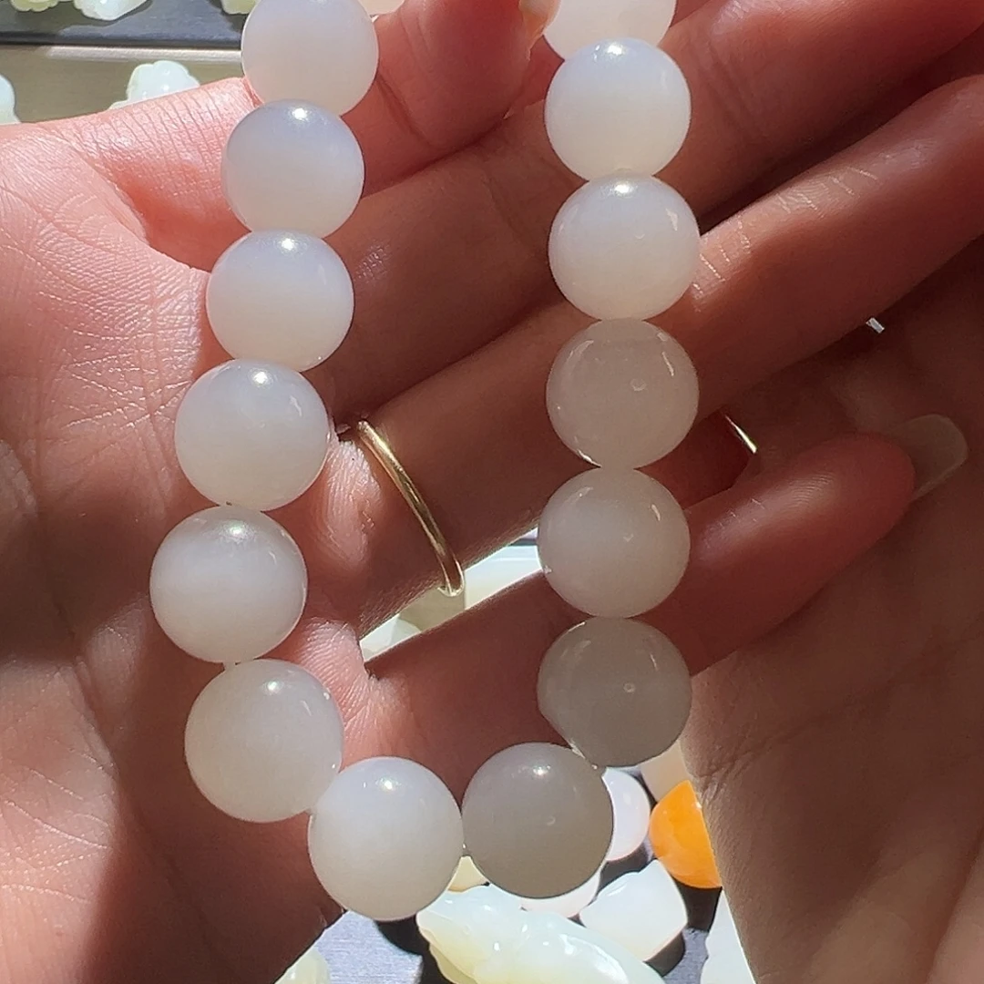 福***寿和田玉未镶嵌颈饰