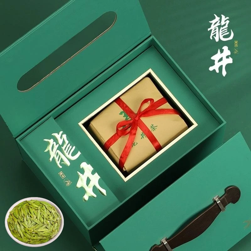 杭州龙井茶2025年新特级明前手工龙井绿茶春茶散茶嫩芽自己喝礼盒