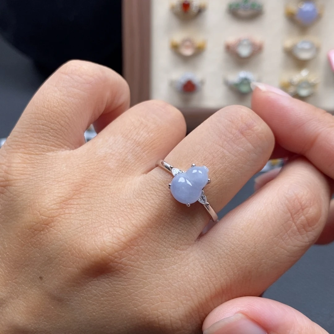 翡翠银S925镶嵌戒指