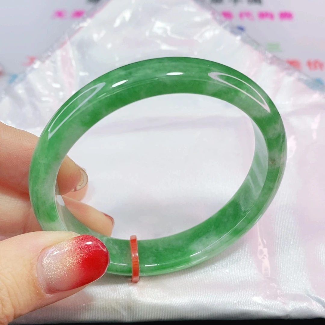 未镶嵌手镯（贵妃镯）翡翠54.3圈强推