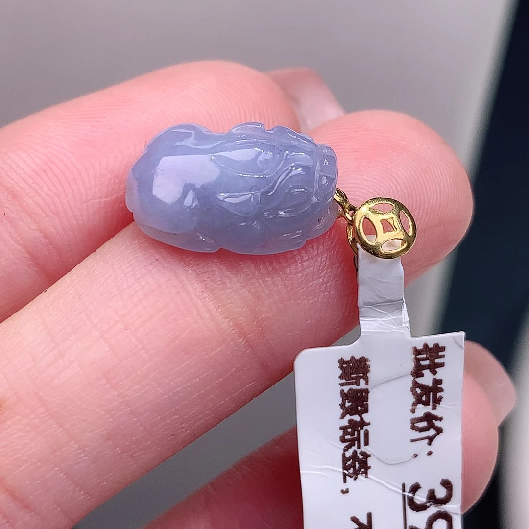 颈饰18K金镶嵌翡翠开播福利