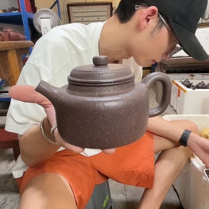 茶壶紫砂xj粗砂天青德钟暇