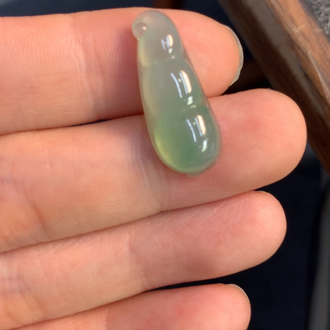 颈饰未镶嵌翡翠豆子长24