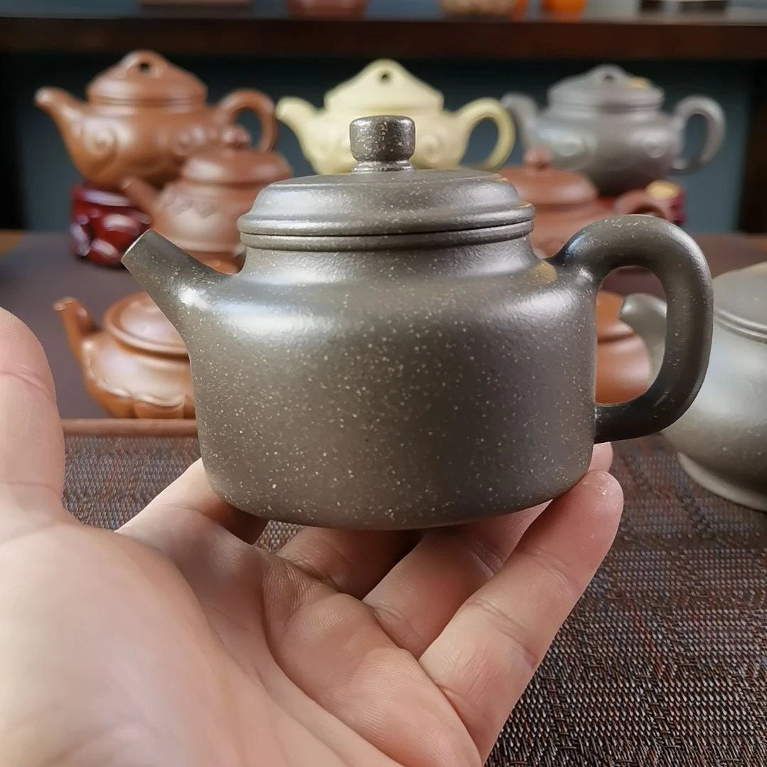 紫砂茶壶梨皮天青德钟250CC国工