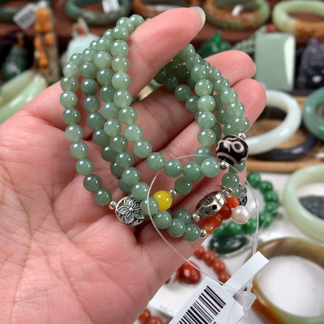 和田玉手链未镶嵌卡0.6