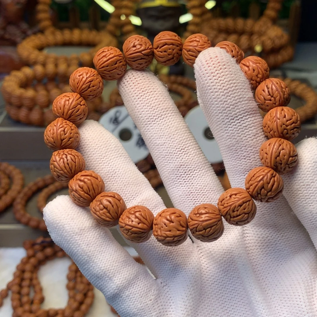 桃核手串秦岭龙纹