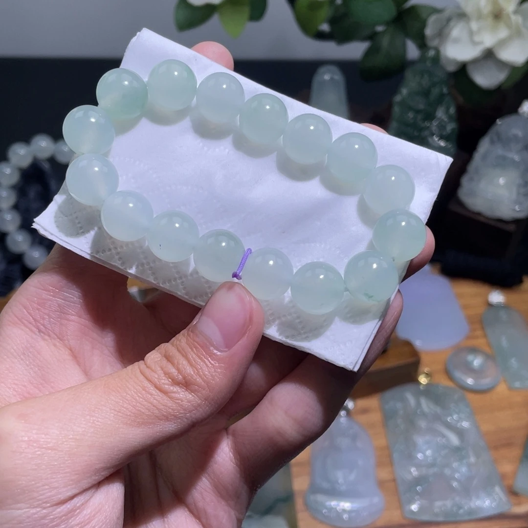 定制翡翠未镶嵌手串月入百万卡12