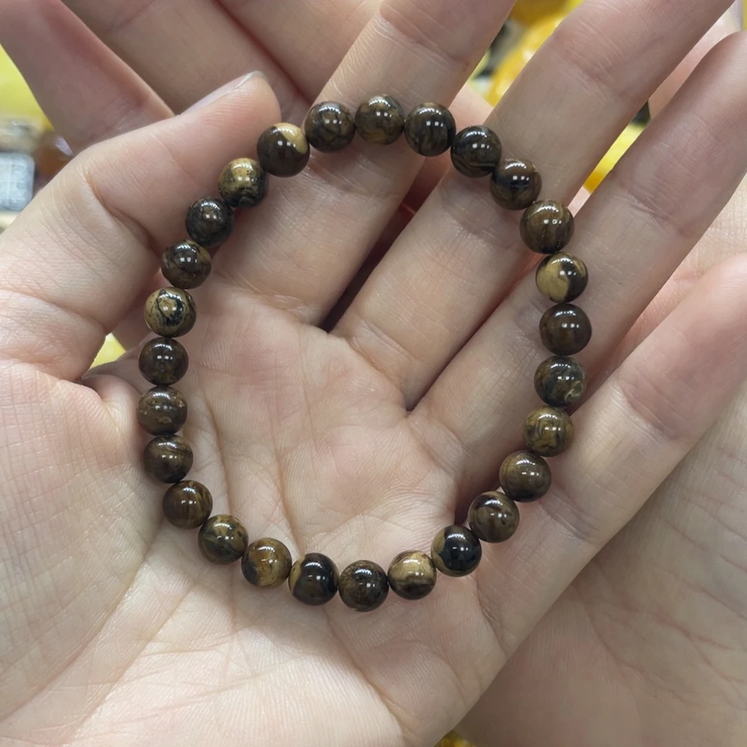 琥珀未镶嵌裸石天然琥珀根珀单圈6+mm