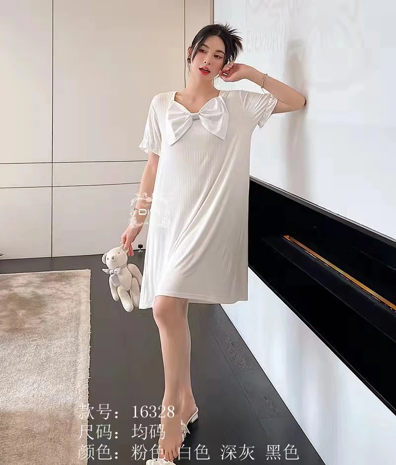 睡衣女夏天短袖短裤韩国棉薄款甜美舒适可外穿睡裙家居服两件套装