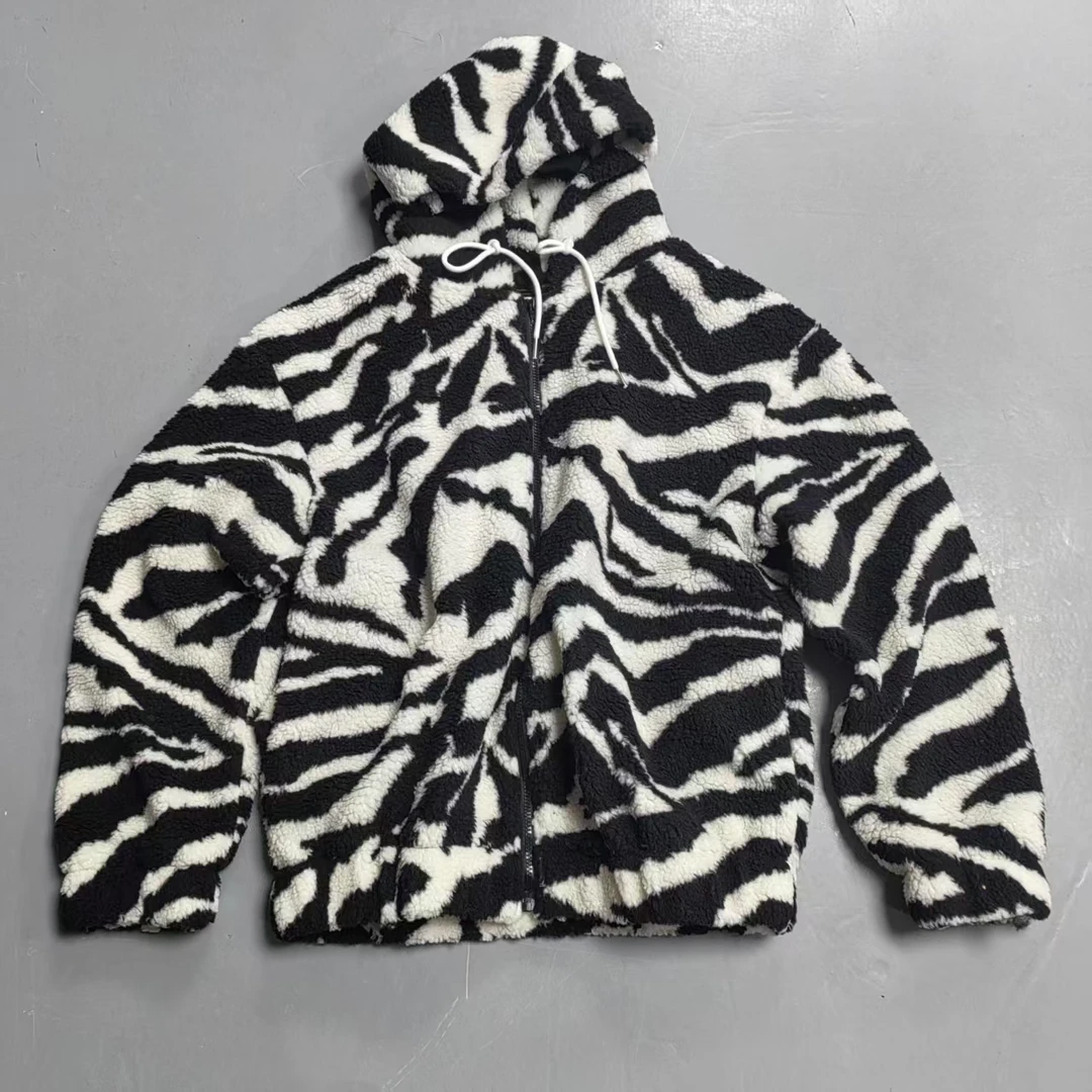 【南油玲姐】斑马纹字母款开衫新款外套63098