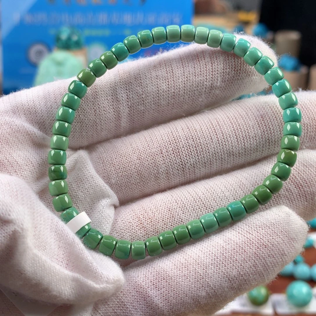 绿松石未镶嵌珠宝奇石4.5mm
