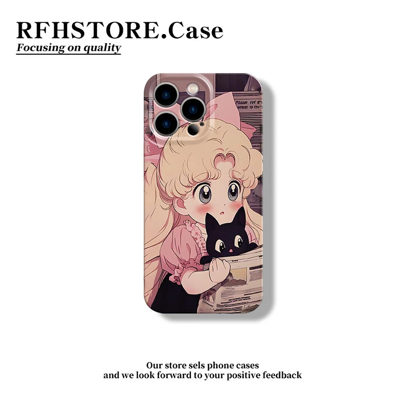 ZMGX猫猫美少女适用iPhone16/15promax菲林手机壳华为vivoppo小米