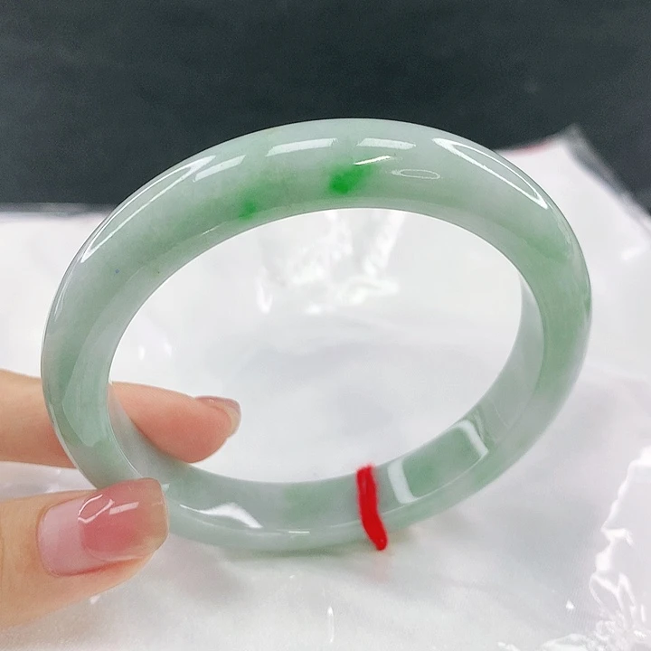 翡翠未镶嵌手镯圈61.6，50113