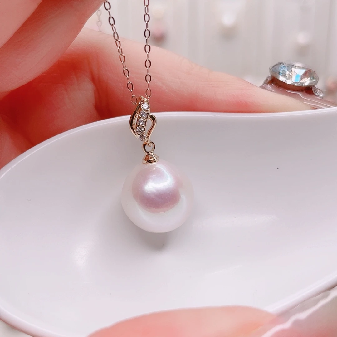 合金淡水珍珠吊坠(赠链)