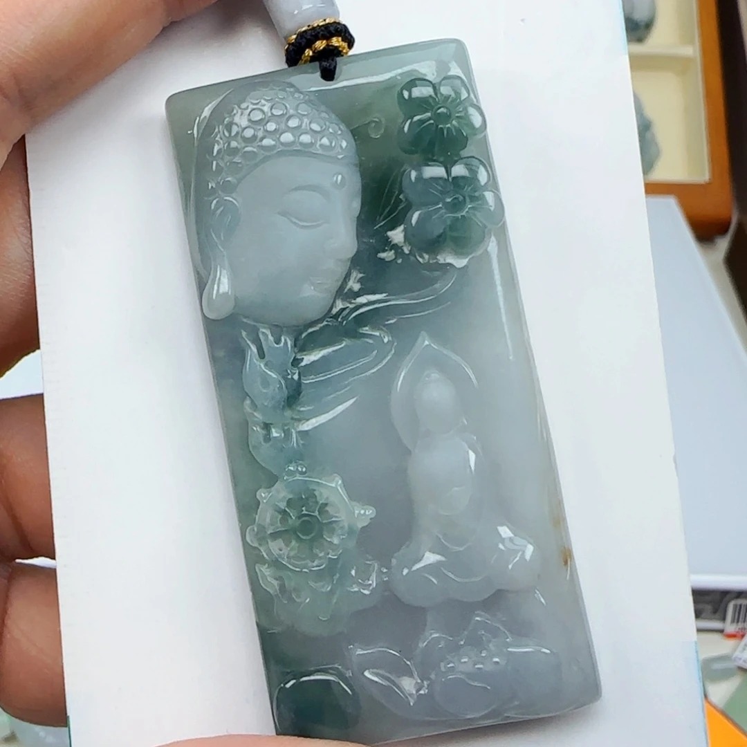 翡翠未镶嵌颈饰