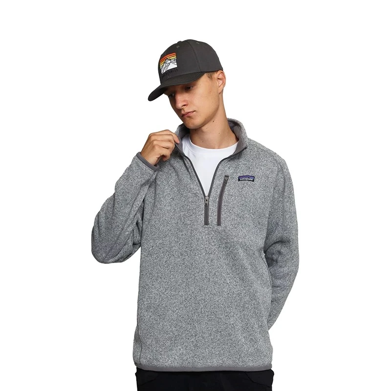 巴塔 Better Sweater秋冬户外保暖半拉链立领抓绒卫衣