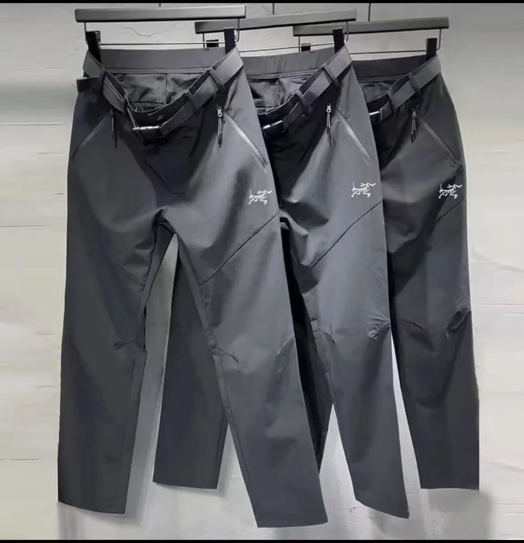 【云仓直发】刺绣茑秋冬季户外软壳休闲裤男士防风直筒防泼水666