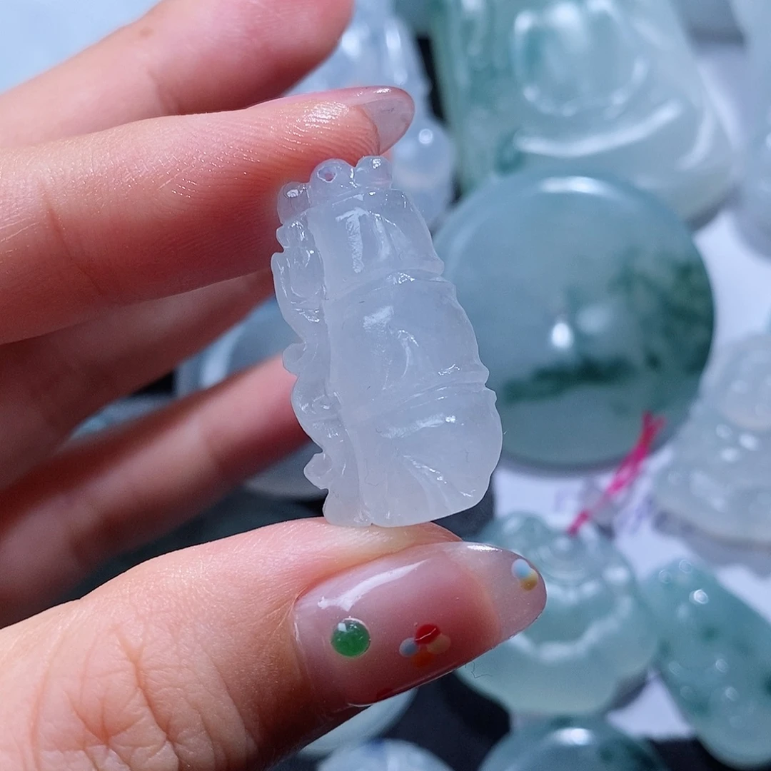 定制翡翠未镶嵌毛货付款后联系客服确认抛光