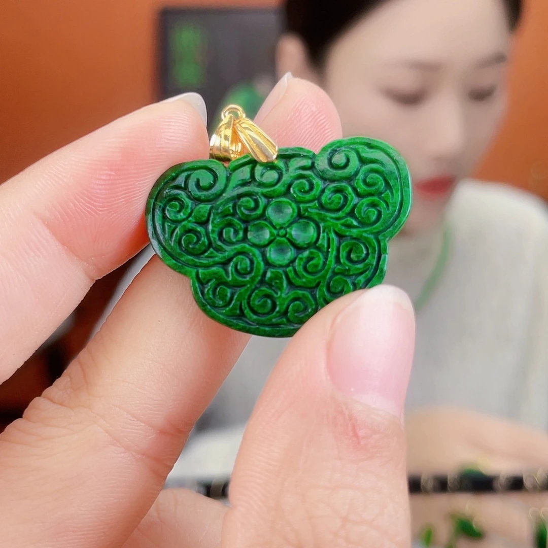 翡翠未镶嵌耳饰饰品