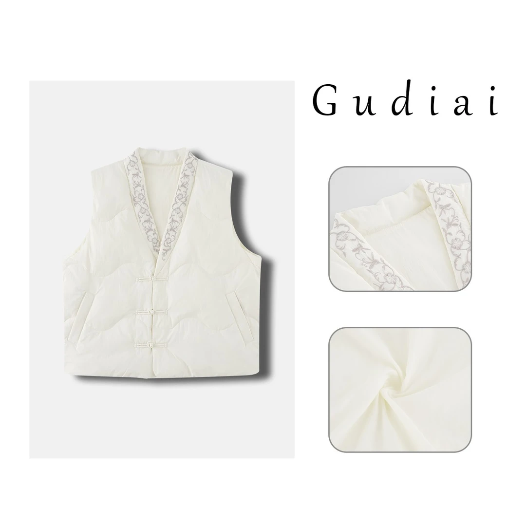 【胧月】冬款新中式羽绒国风马甲A292-Y2347