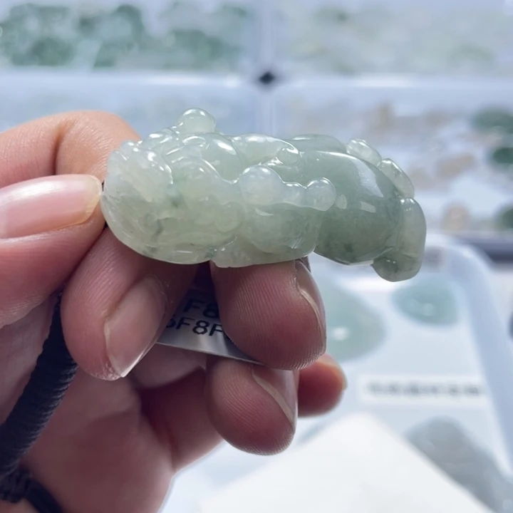 翡翠未镶嵌颈饰貔貅