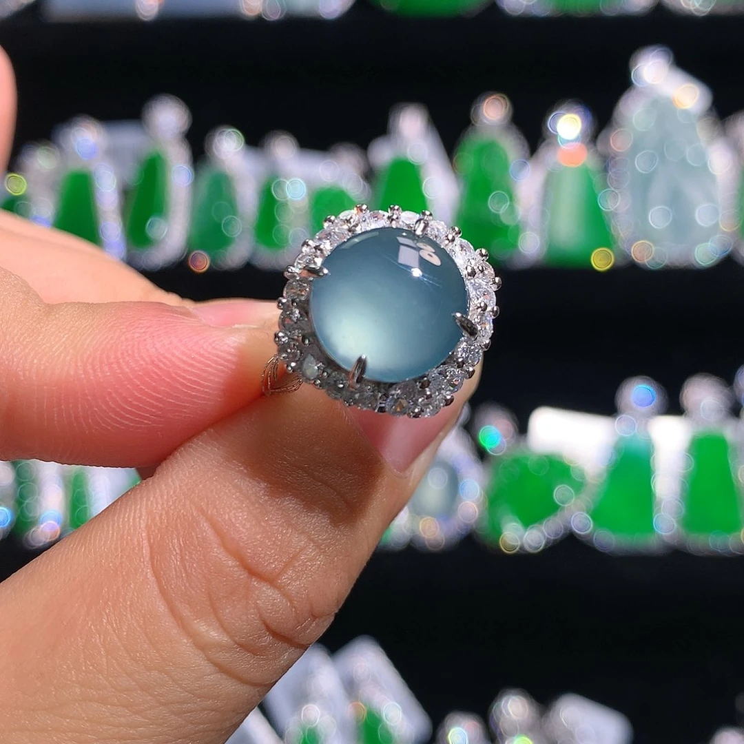 【闪购商品】翡翠银S925镶嵌颈饰天然翡翠