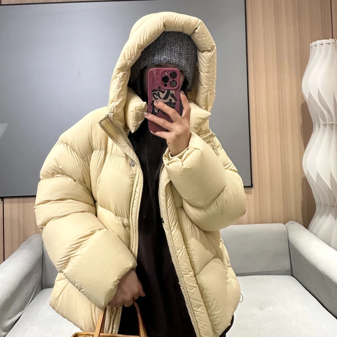 独家新款95白鸭绒柔软面料韩系风格羽绒服女款面包服羽绒服爆款