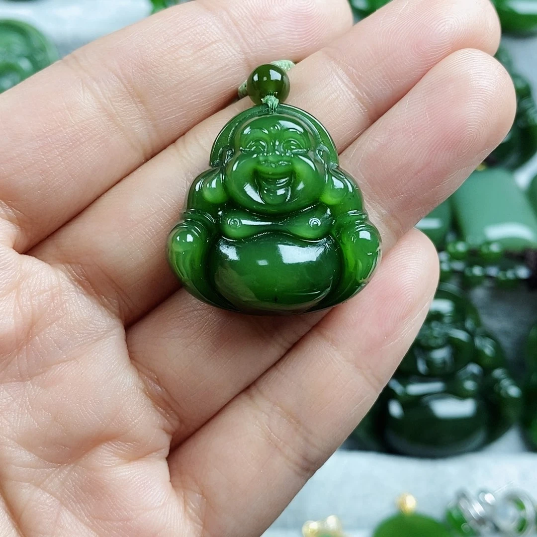 和田玉（碧玉）未镶嵌颈饰27mm