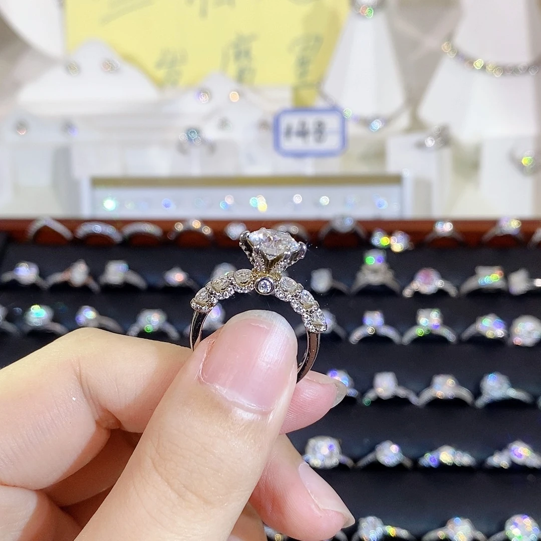 925银合成碳硅石白月光三克拉 17