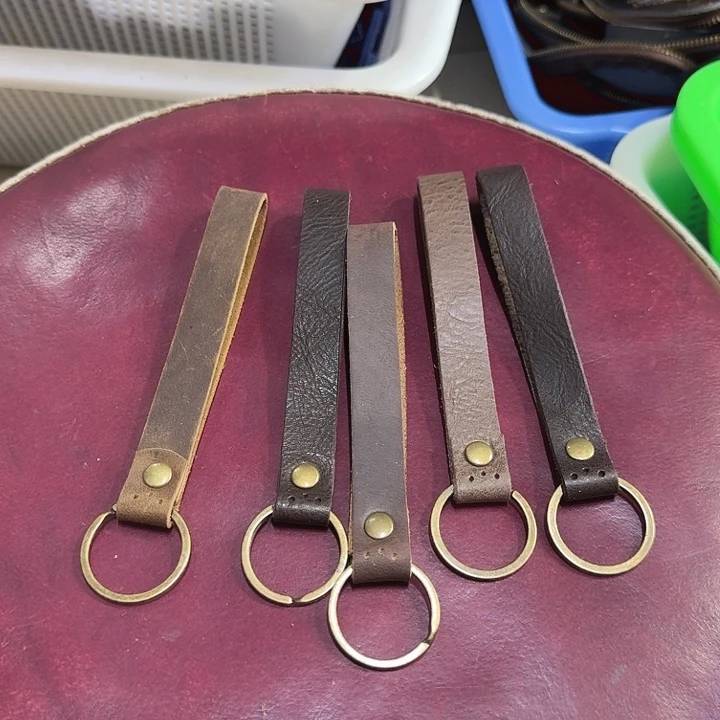 真牛皮钥匙扣五条