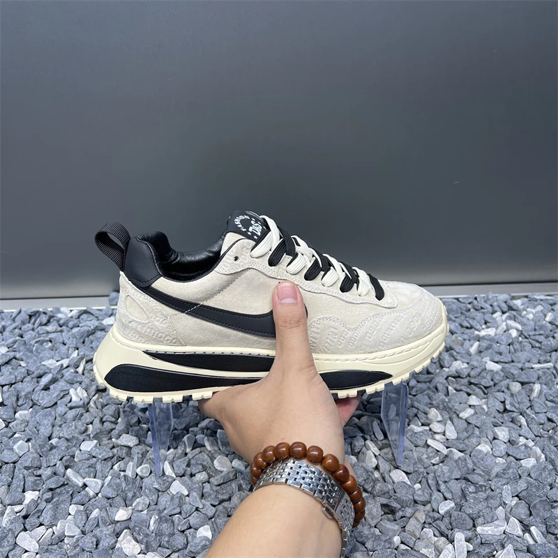 男士潮鞋秋冬新款耐磨厚低内增高男士休闲鞋尚时舒适经典百搭潮流