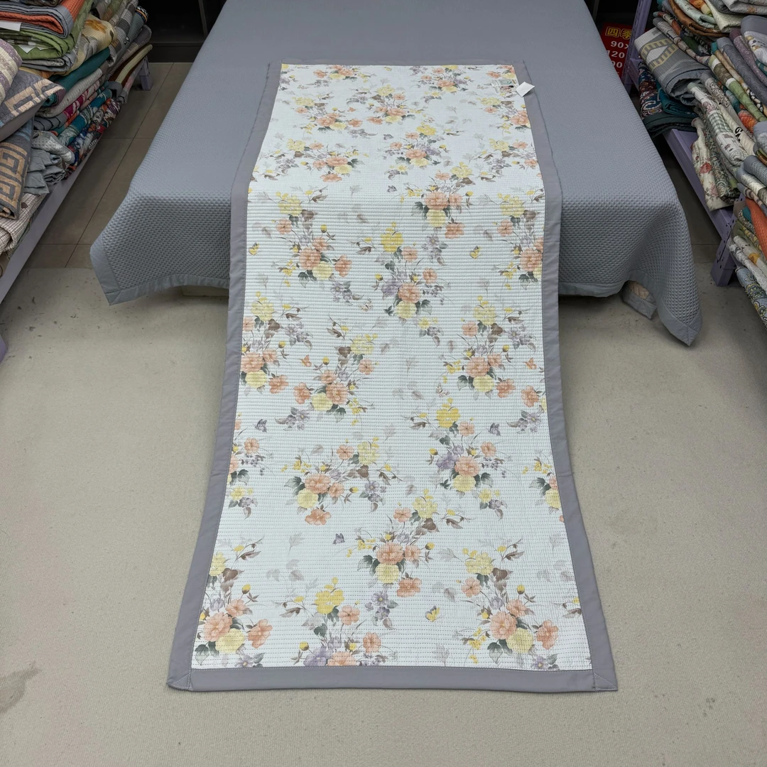 蝶恋花90*220cm凉席夏季天丝凉感床盖沙发垫学生宿舍床垫可水洗