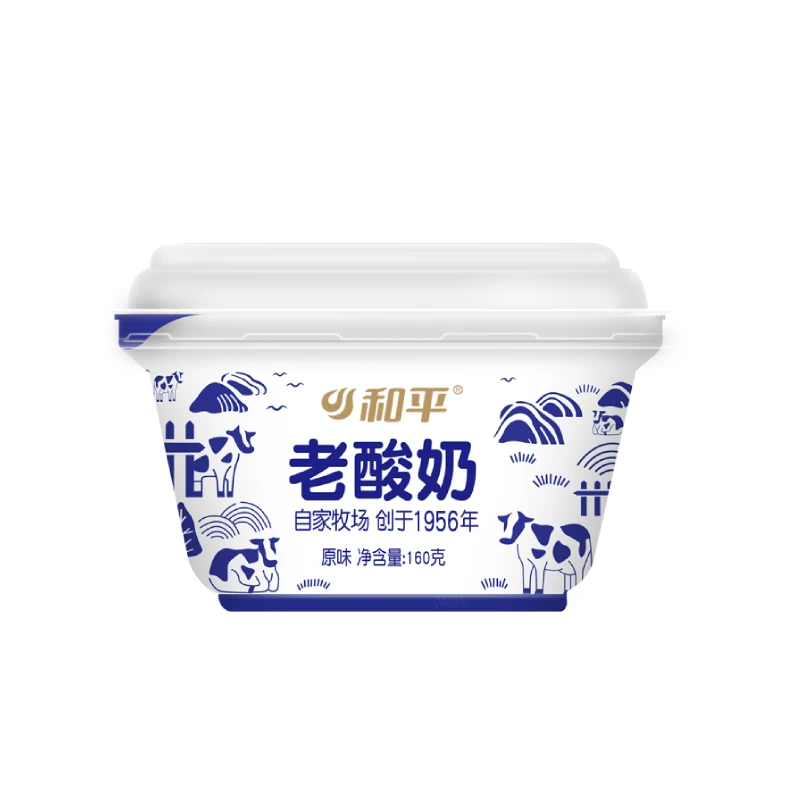 【经典美味】和平老酸奶 160g/盒