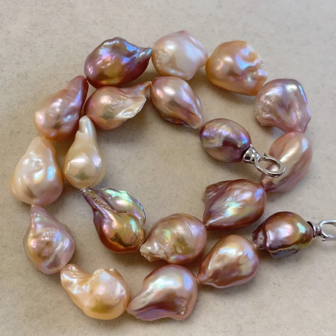 淡水珍珠颈饰银S925镶嵌