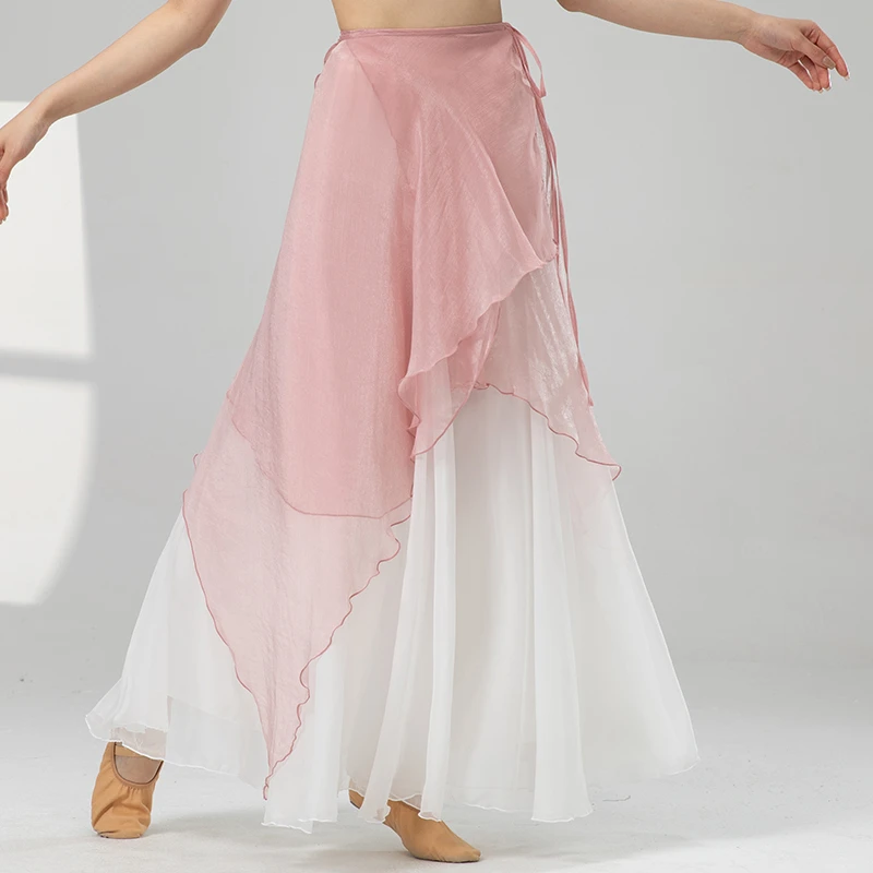 现代舞民族舞古典舞仙气飘逸外披舞蹈披帘宽松阔腿练功新款演出服