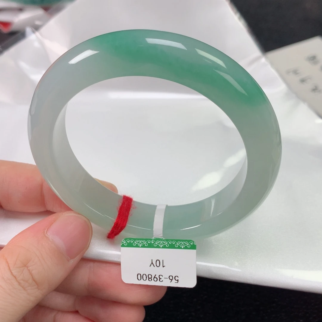 未镶嵌手镯翡翠缅甸天然翡翠手镯56