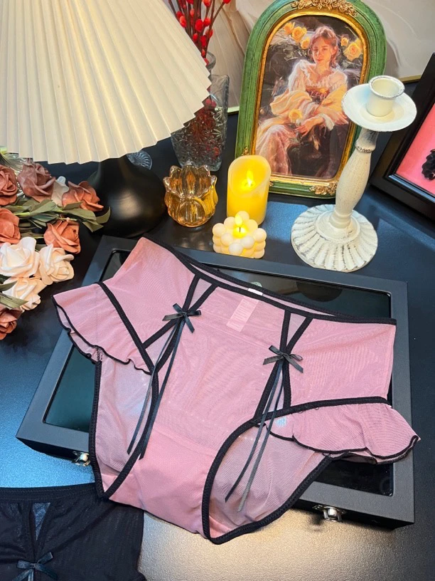 大码蕾丝 高腰蕾丝网纱大码女内裤