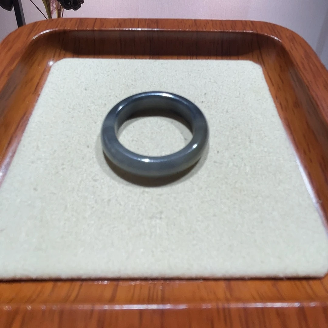 和田玉戒指未镶嵌青花23-24号