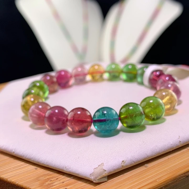 双色碧玺手链未镶嵌